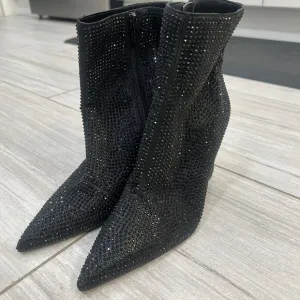 Sparkly Black Boots