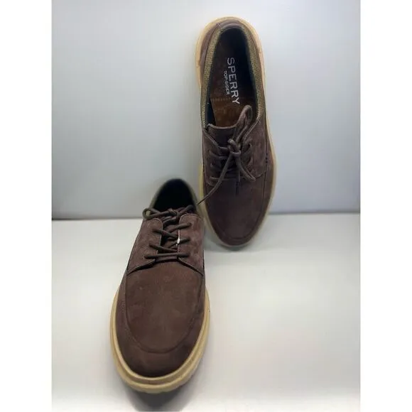Sperry Cabo II Oxford Brown Leather Shoes STS25458 Men's Size 12