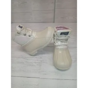 Sperry Girls Size 6M White/Pink NWOT‎ Rain Boots SCL 165287