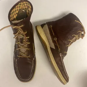 SPERRY Top Sider Ankle Boots Leather Fabric Shoes