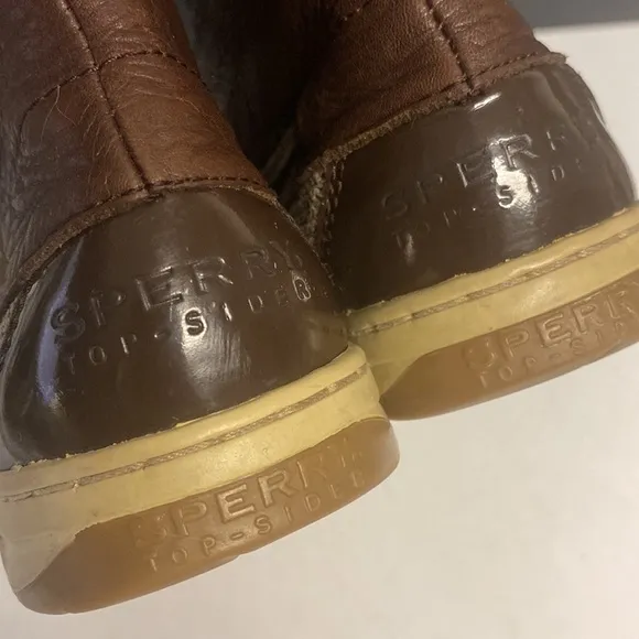 SPERRY Top Sider Ankle Boots Leather Fabric Shoes