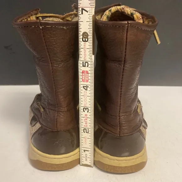 SPERRY Top Sider Ankle Boots Leather Fabric Shoes