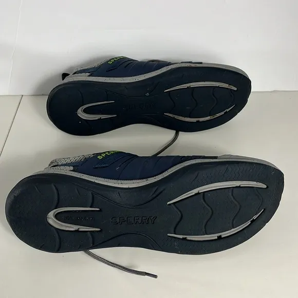 Sperry Top-Sider Mainstay Sneaker Seattle Gray / Blue Shoes Men’s Sz 11.5