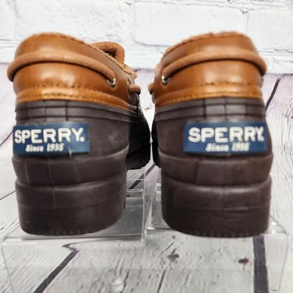 Sperry Women's Top Spider Heron Duck Shoes Size 6.5 Brown