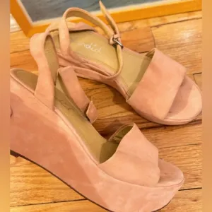 Splendid Felix Platform Wedge Sandals, EUC