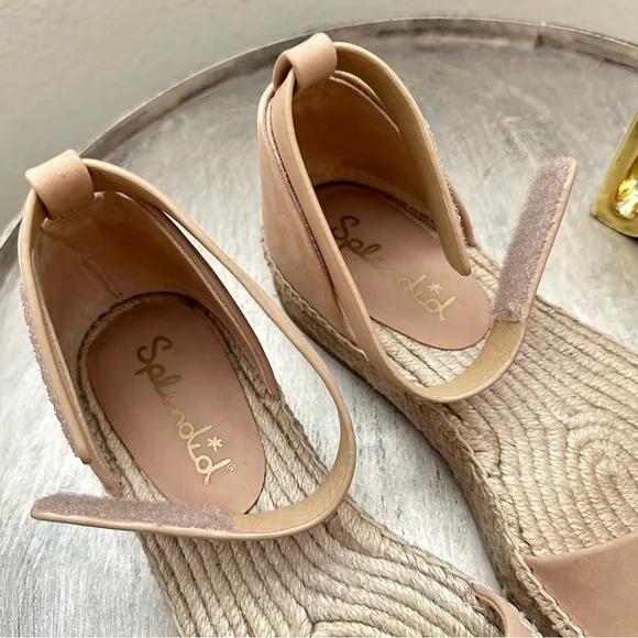 Splendid Tan Espadrille Ankle Strap Sandals Size 7M