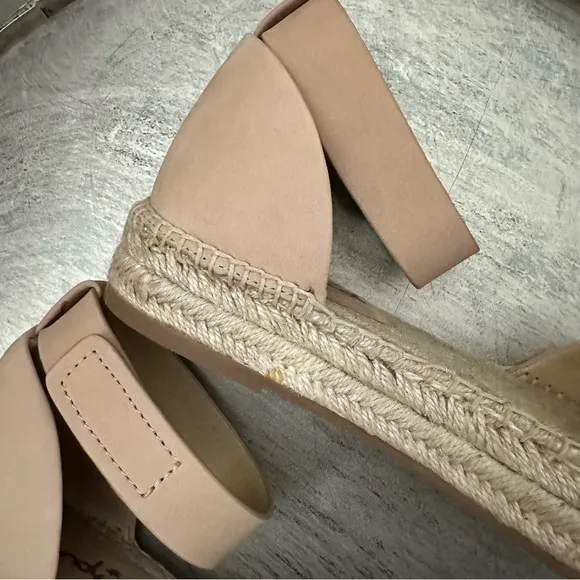 Splendid Tan Espadrille Ankle Strap Sandals Size 7M