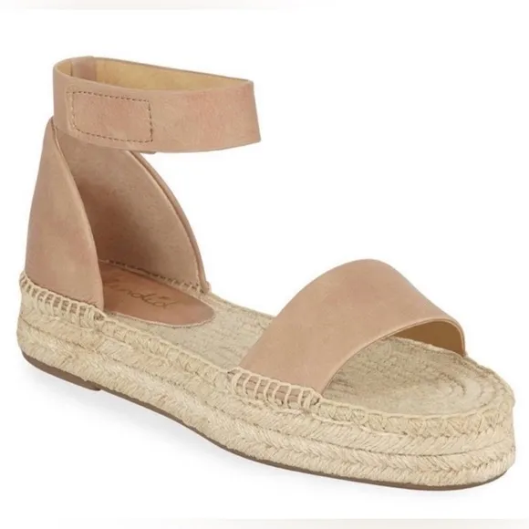 Splendid Tan Espadrille Ankle Strap Sandals Size 7M
