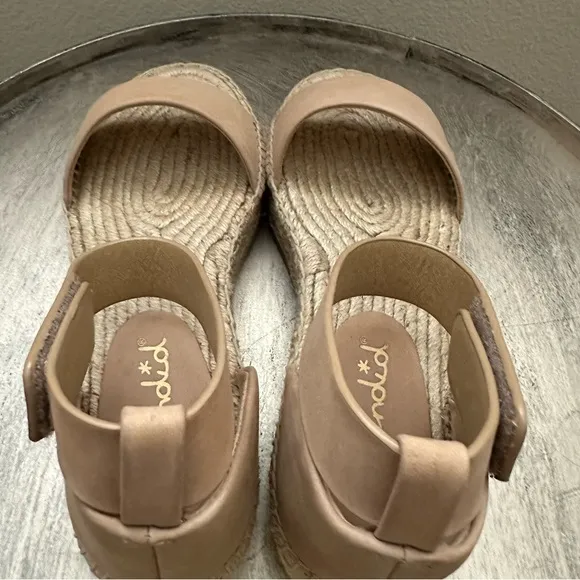 Splendid Tan Espadrille Ankle Strap Sandals Size 7M