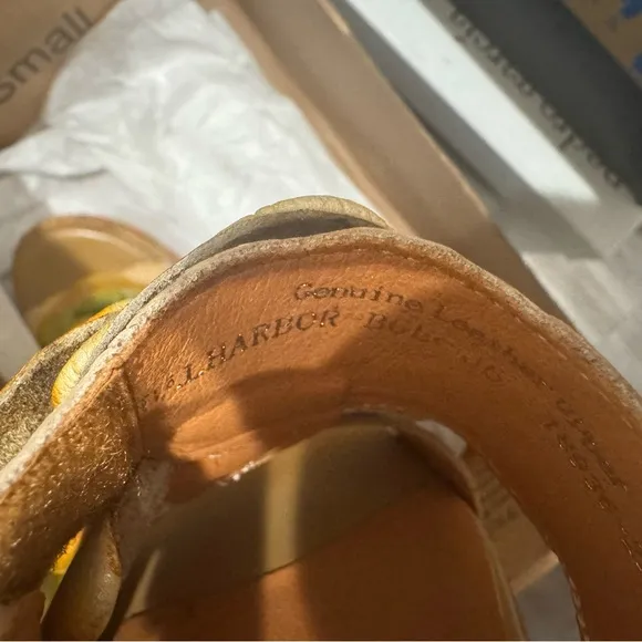 Spring Step L’Artiste Balharbour Platform Leather Flower Sandals