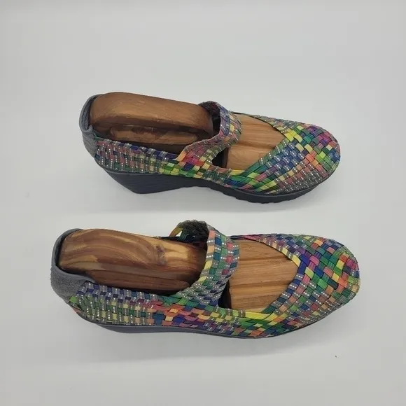 St. John’s Bay Woven Karma Rainbow Wedge Mary Jane Size 7.5 Shoes