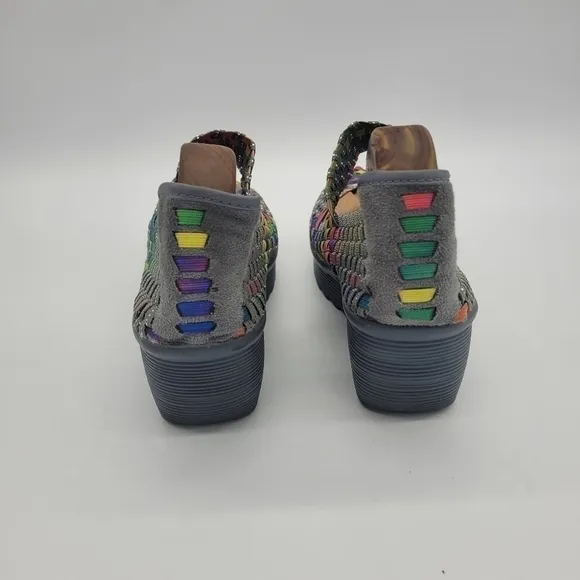St. John’s Bay Woven Karma Rainbow Wedge Mary Jane Size 7.5 Shoes