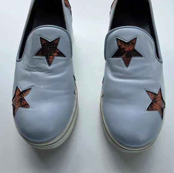Stella McCartney Binx Baby blue Star Platform Shoes Size 39