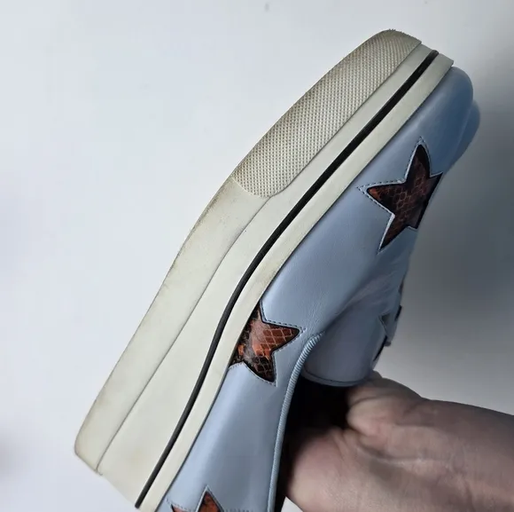 Stella McCartney Binx Baby blue Star Platform Shoes Size 39