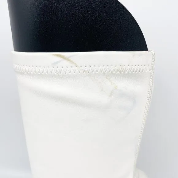 Stella McCartney Women's Cowboy Stretch Ankle Boots Vegan White Size 37