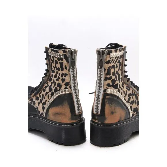 Steve Madden Avenger Boots Platform Lace Up Chunky Women's Shoes Sz 10 M