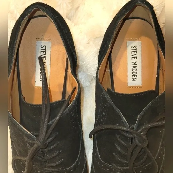 𝅺steve Madden Oxford Suede Shoes