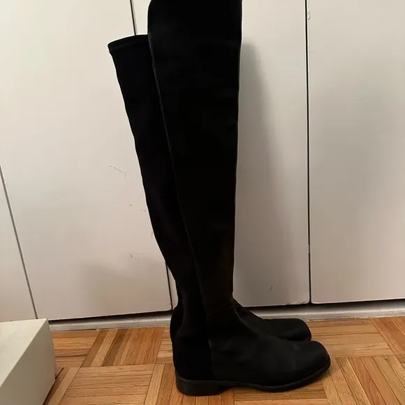 Stuart Weitzman 50/50 Over The Knee Leather Boots