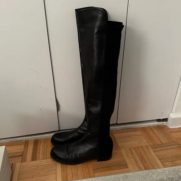 Stuart Weitzman 50/50 Over The Knee Leather Boots