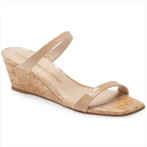 Stuart Weitzman Aleena Wedge Slide Sandal Size 8