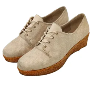 Stuart Weitzman Beige Espadrilles wedge sz 7