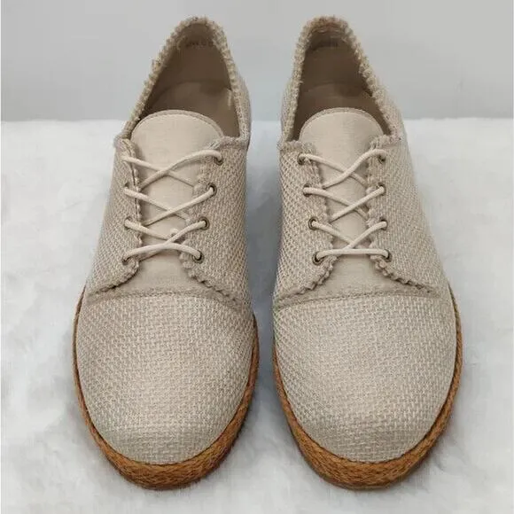 Stuart Weitzman Beige Espadrilles wedge sz 7