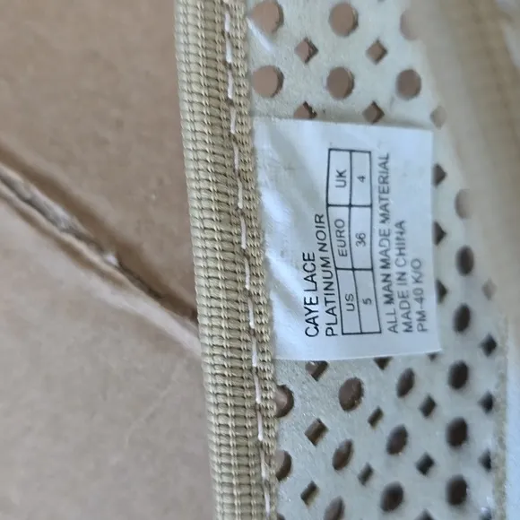 Stuart Weitzman Caye gold metallic cork wedge slip on shoes-5