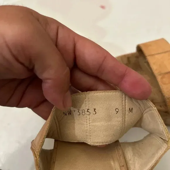 Stuart Weitzman cork sandals chunky platform sz 9
