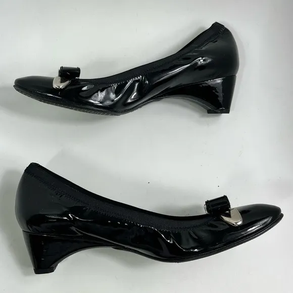 Stuart Weitzman Patent Leather Wedge Shoes