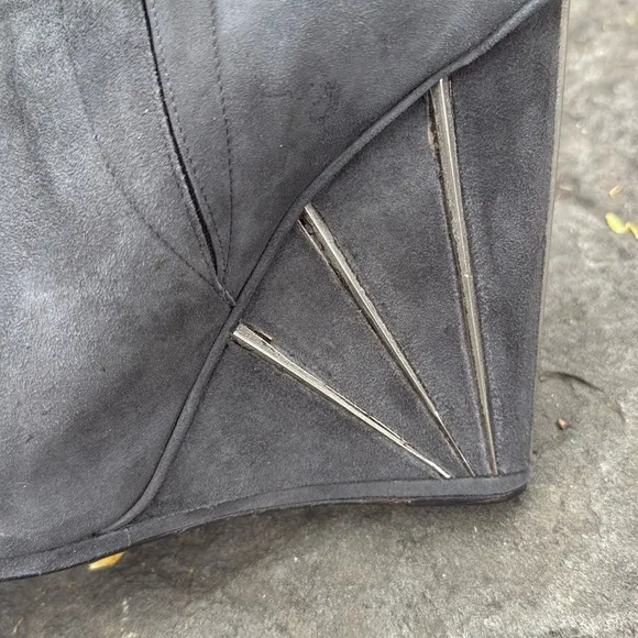 STUART WEITZMAN SLATE SUEDE CROP WEDGE ANKLE BOOT / BOOTIES -9 - NIB !🔥🤩