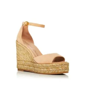 STUART WEITZMAN Womens Beige Nudistcurve Almond Wedge Espadrille Shoes 9.5 B