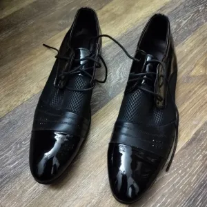 Stylish Black Patent Leather Shoes New