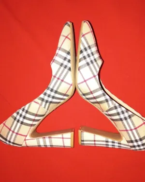 Stylish Plaid Women's Shoes