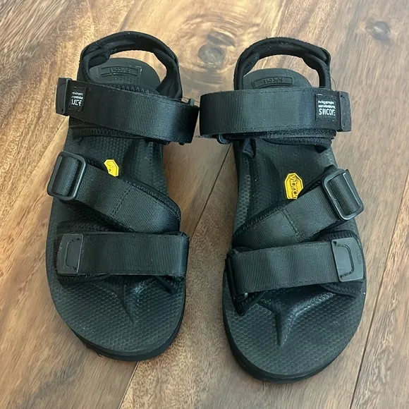 SUICOKE Black Kisee-VPO Platform Sandals Womens size 6