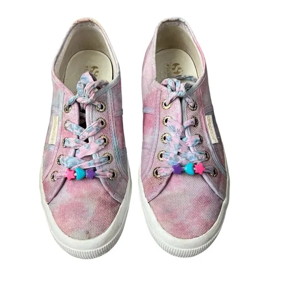 Superga x LoveShackFancy Classic Lace Up Sneaker ROSE HEART