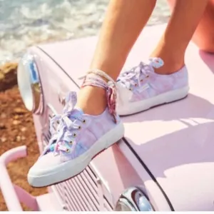 Superga x LoveShackFancy Classic Lace Up Sneaker ROSE HEART