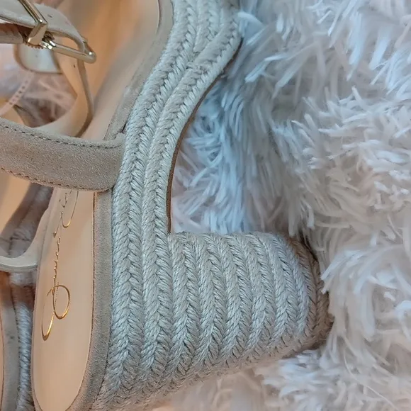 Symia leather platform espadrille wedges by Jessica Simpson SANDALS Size 10 New