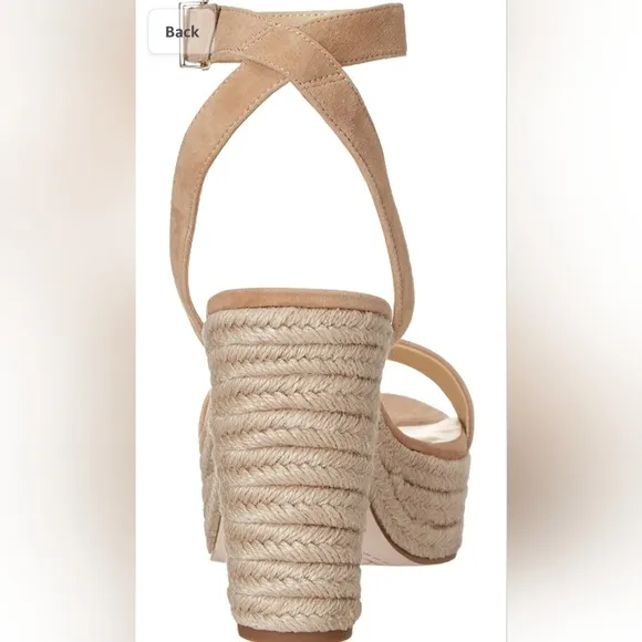 Symia leather platform espadrille wedges by Jessica Simpson SANDALS Size 10 New