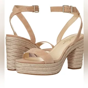 Symia leather platform espadrille wedges by Jessica Simpson SANDALS Size 10 New