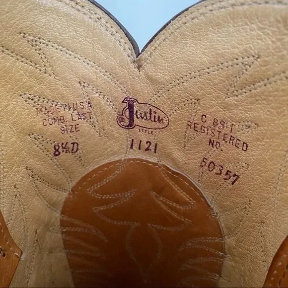 Tan Cowboy Boots Justin Boots