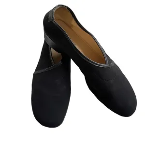 Taryn Rose Kelsey Demi Wedge Fabric and Leather Ballet Loafer Moccasin Flats 9M
