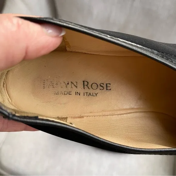 Taryn Rose Kelsey Demi Wedge Fabric and Leather Ballet Loafer Moccasin Flats 9M