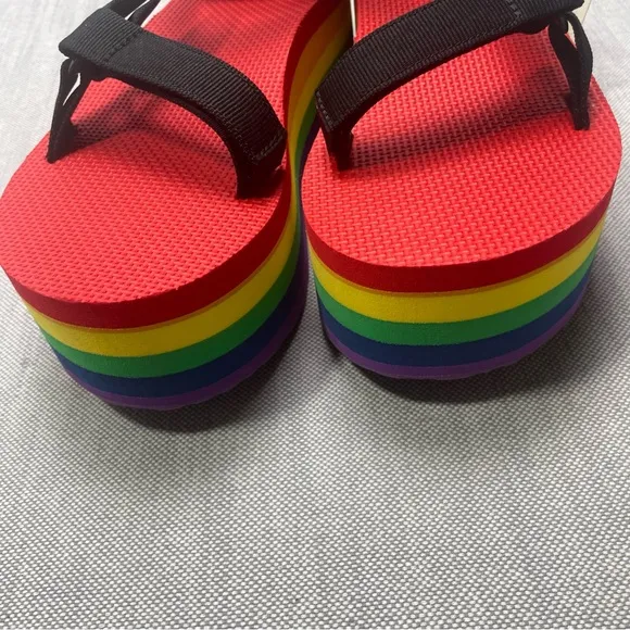 Teva Platform Universal Rainbow Sandals