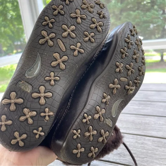 The North Face Abby II Brown Suede Leather Winter Boots Womens Size 9