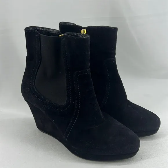The Original Car Shoe By Prada Wedge Ankle Boots