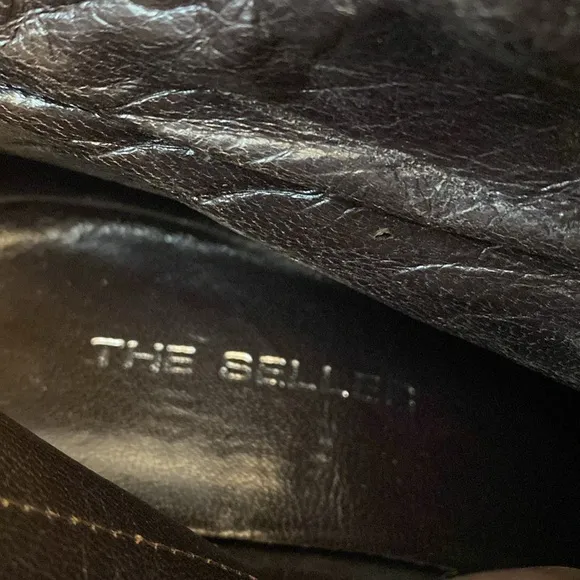 The Seller Gray Italian Leather Boots, Size 41