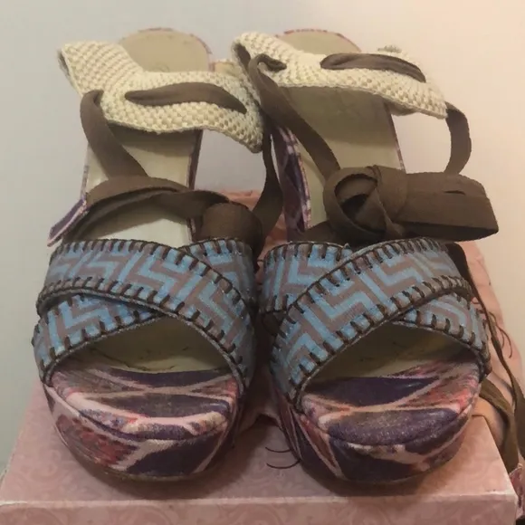 Theodora &amp; Callum Biarritz Wedge Sandals