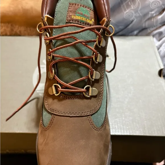 Timberland Brown and Green Field Boot