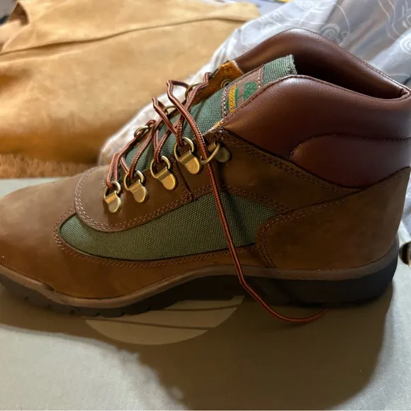 Timberland Brown and Green Field Boot