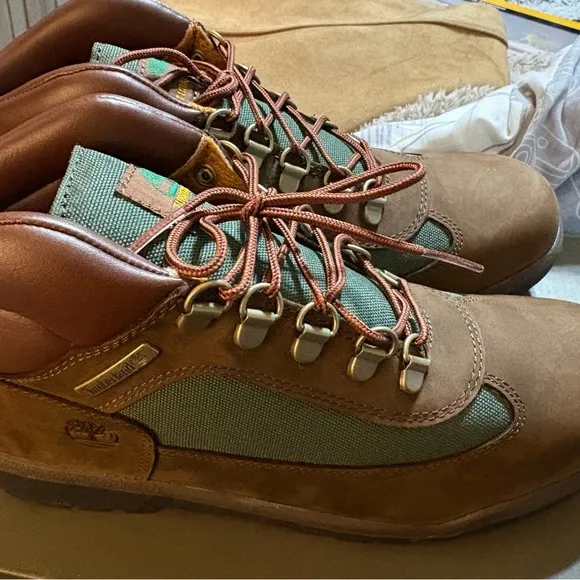 Timberland Brown and Green Field Boot